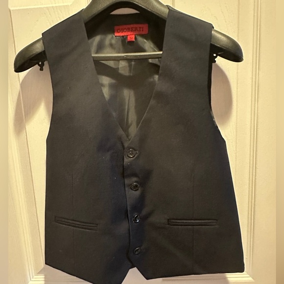 Blue Blazer Classic Fit Structured Design with black vest - Picture 5 of 7